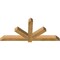 Ekena Millwork Kennewick Rough Sawn Timber Gable Bracket, Western Red Cedar, 60"W x 27"H x 4"D x 4"F, 11/12 Pitch GBW060X27X0404KEN00RWR - alternate 2